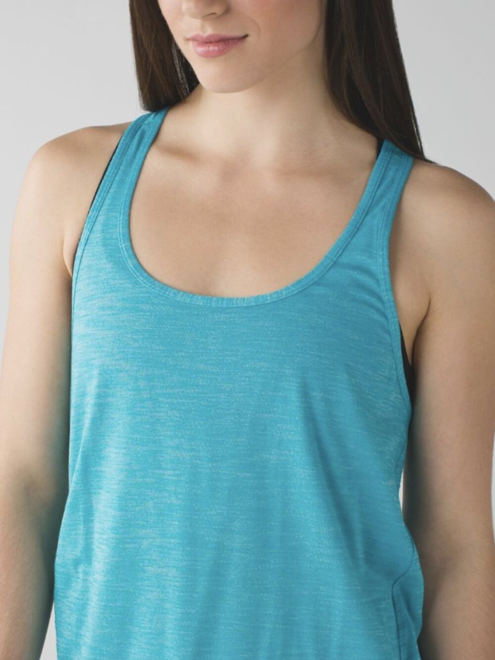 Lululemon Salute the Sun Tank Heathered Peacock Blue